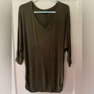 Made by Johnny Dolman top. Olive Green. Size XL. Made in USA